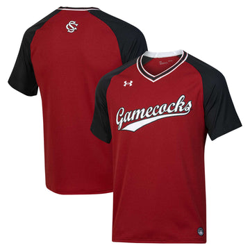 Under Armour Softball V-neck Garnet South Carolina Gamecocks jersey