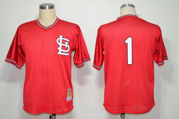 Ozzie Smith St. Louis Cardinals red jersey