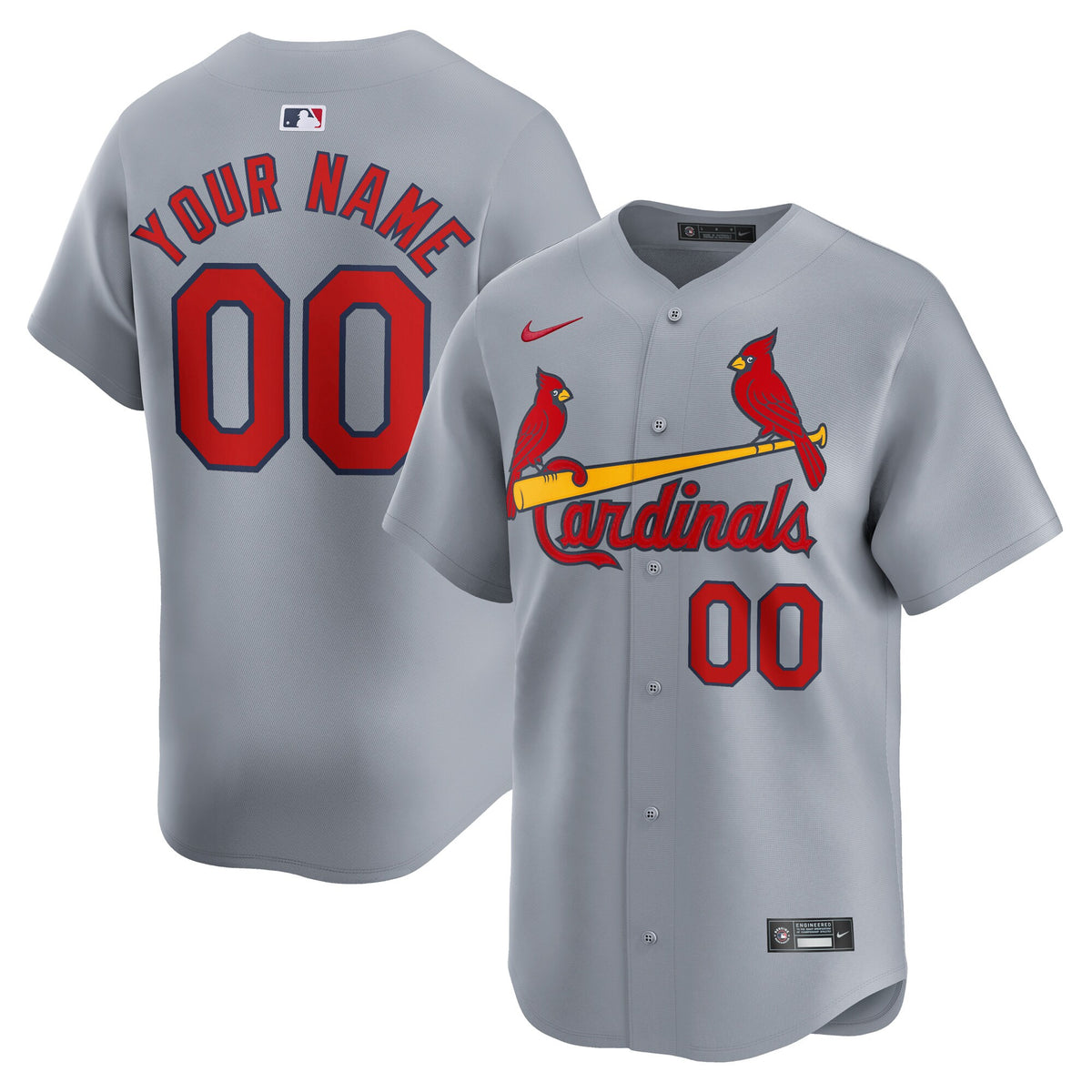 St. Louis Cardinals gray Limited jersey