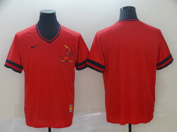 Custom St. Louis Cardinals red Throwback jersey