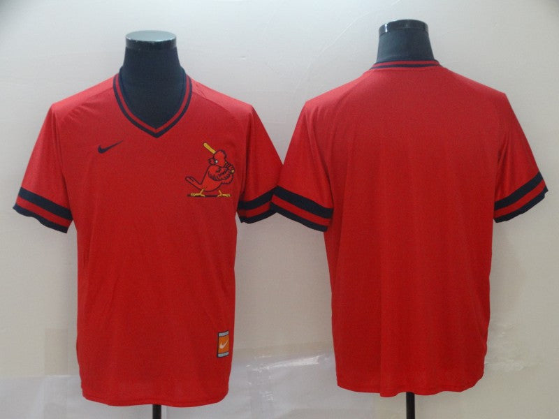 Custom St. Louis Cardinals red Throwback jersey