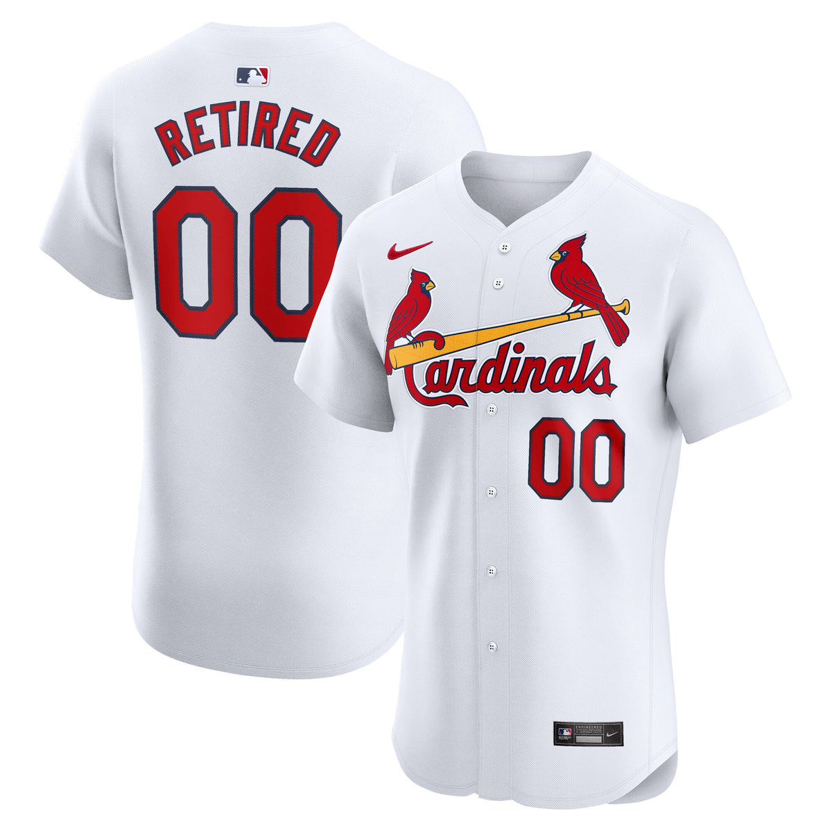 St. Louis Cardinals white Elite jersey
