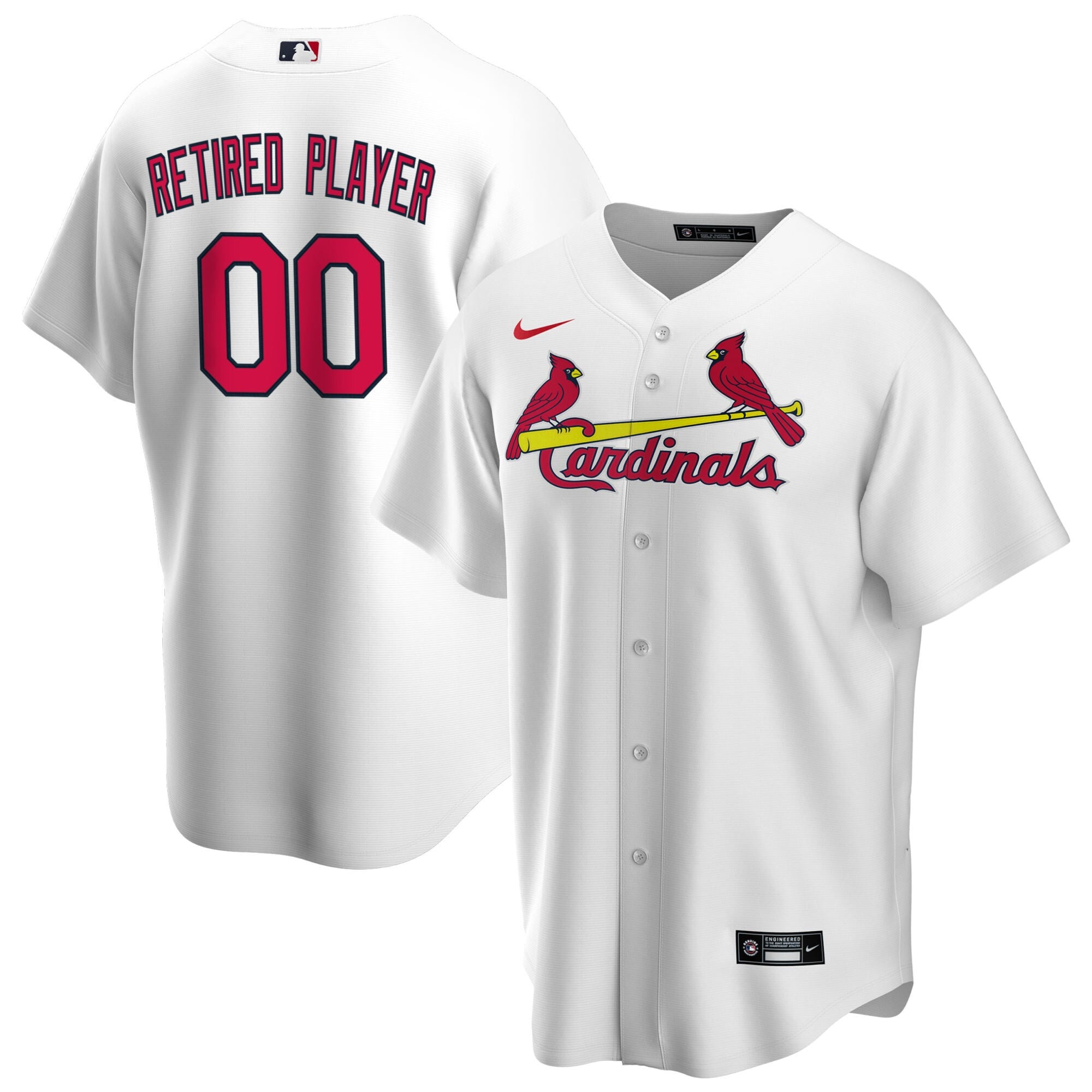 St. Louis Cardinals white Home jersey