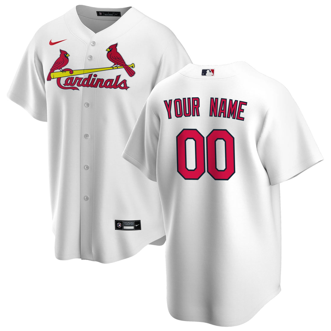St. Louis Cardinals white Home jersey