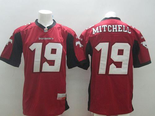Bo Levi Mitchell Calgary Stampeders red jersey