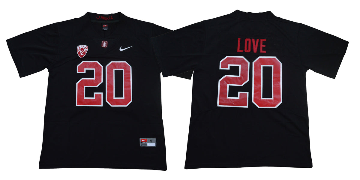 Bryce Love Blackout College Stanford Cardinal jersey