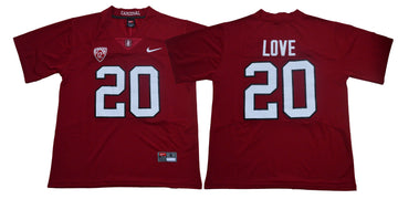 Bryce Love Stanford Cardinal burgundy jersey