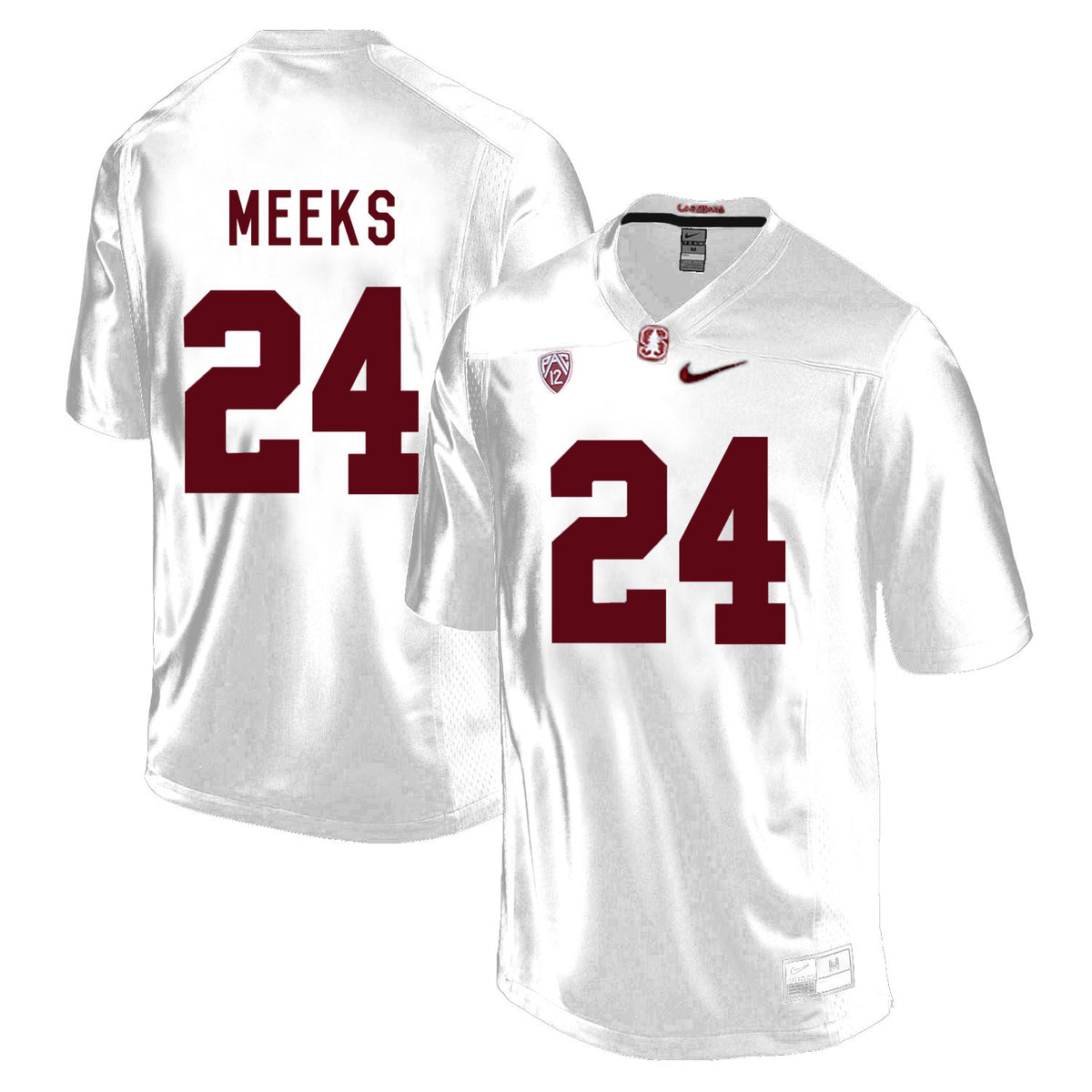Quenton Meeks Stanford Cardinal white jersey