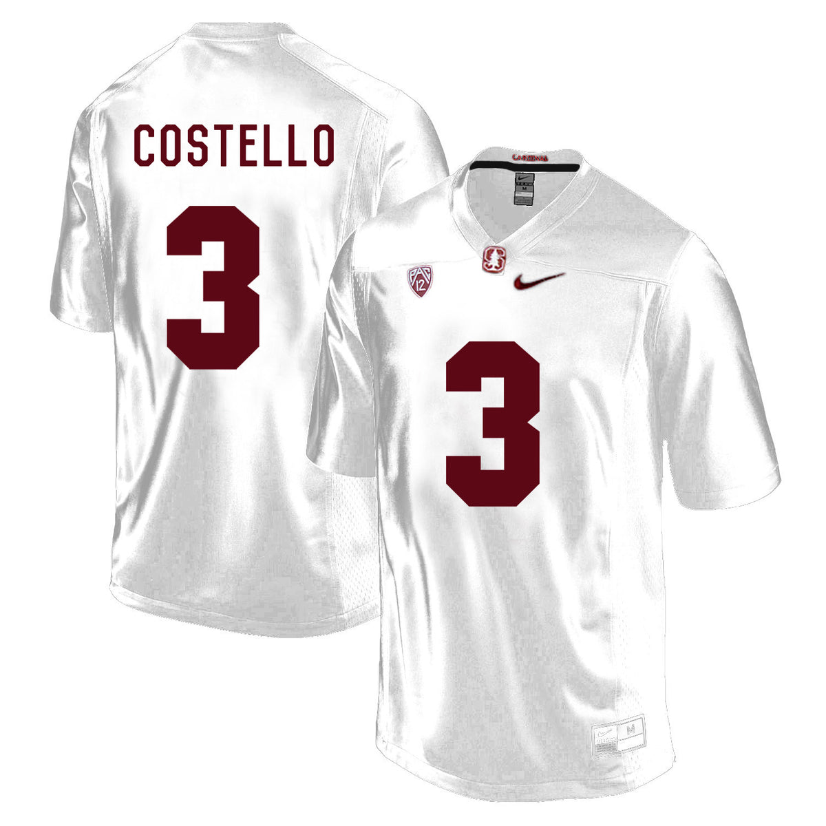 K.J. Costello Stanford Cardinal white jersey
