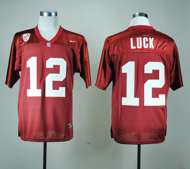 Stanford Cardinals Stanford Cardinals 12 Andrew Luck red jersey