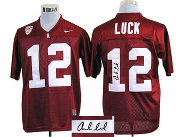 Stanford Cardinals Stanford Cardinals 12 Luck red jersey