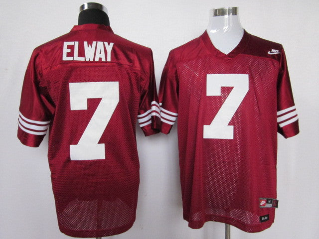 Stanford Cardinals Stanford Cardinals 7 Elway red jersey