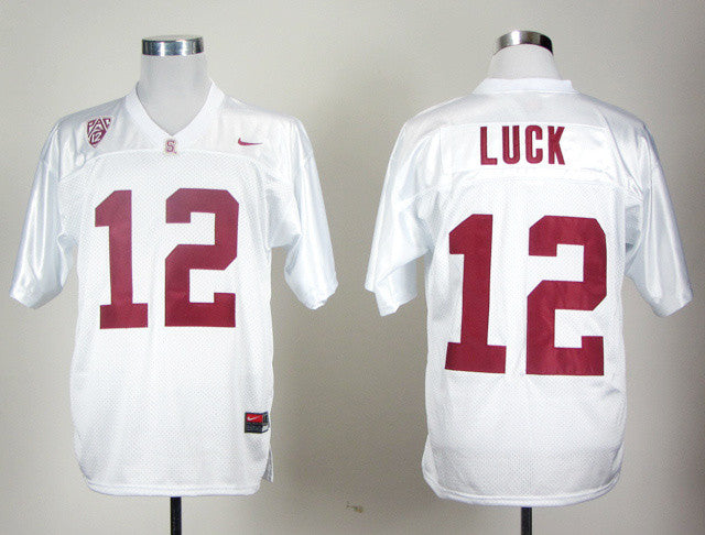 Stanford Cardinals Andrew Luck Stanford Cardinals Andrew Luck 12 white jersey