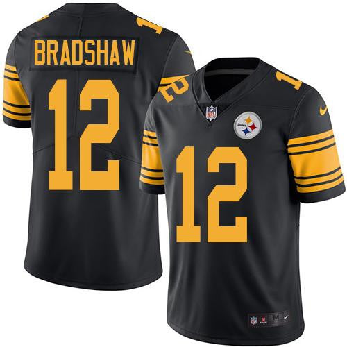 Terry Bradshaw Pittsburgh Steelers black Limited jersey