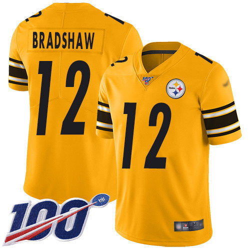 Terry Bradshaw Pittsburgh Steelers gold Inverted Legend jersey