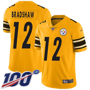 Terry Bradshaw Pittsburgh Steelers gold Inverted Legend jersey