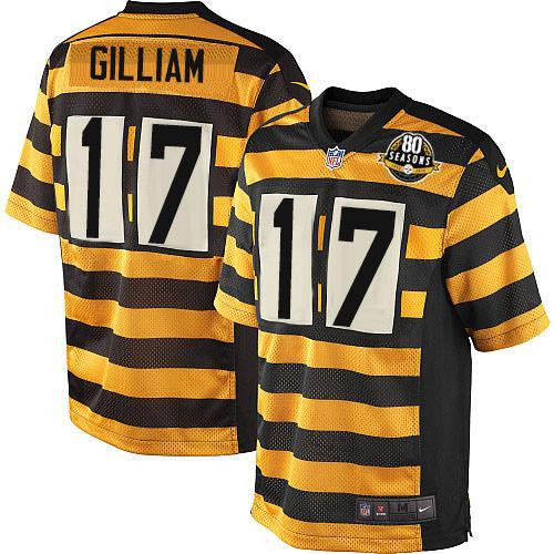 Joe Gilliam Pittsburgh Steelers yellow Elite jersey