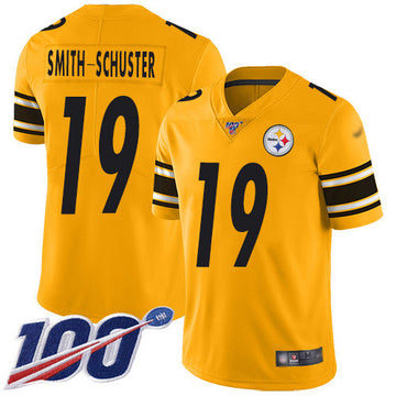 JuJu Smith-Schuster Pittsburgh Steelers gold Inverted Legend jersey