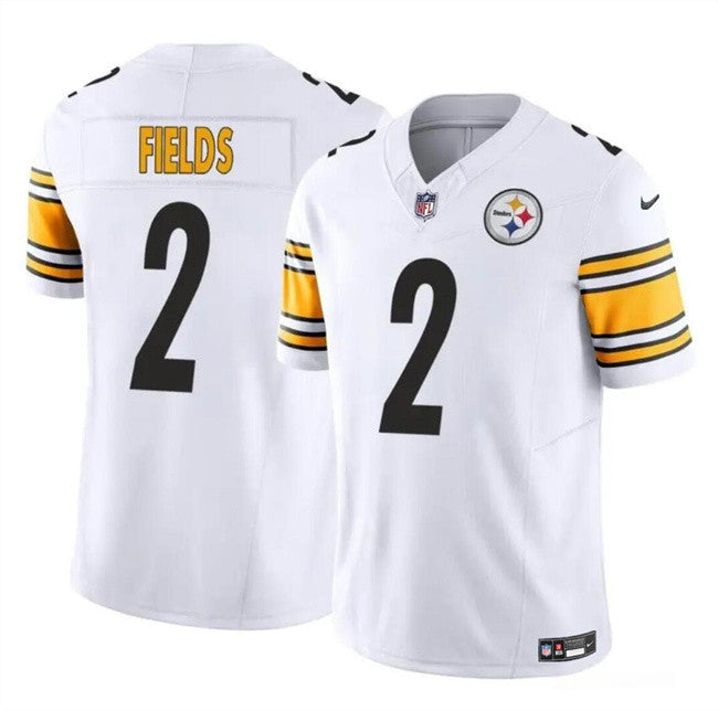 Justin Fields Pittsburgh Steelers white Vapor jersey