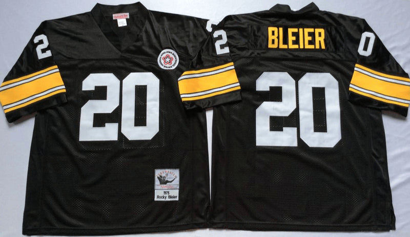 Rocky Bleier Pittsburgh Steelers black Throwback jersey