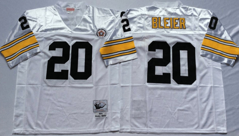 Rocky Bleier Pittsburgh Steelers white Throwback jersey