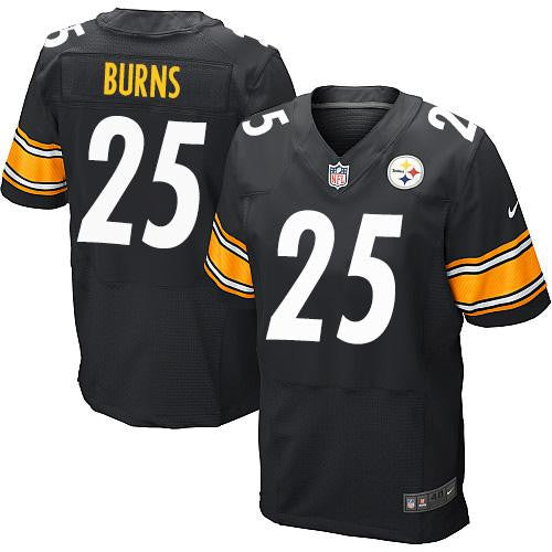 Artie Burns Pittsburgh Steelers black Elite jersey