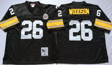 Rod Woodson Pittsburgh Steelers black Throwback jersey