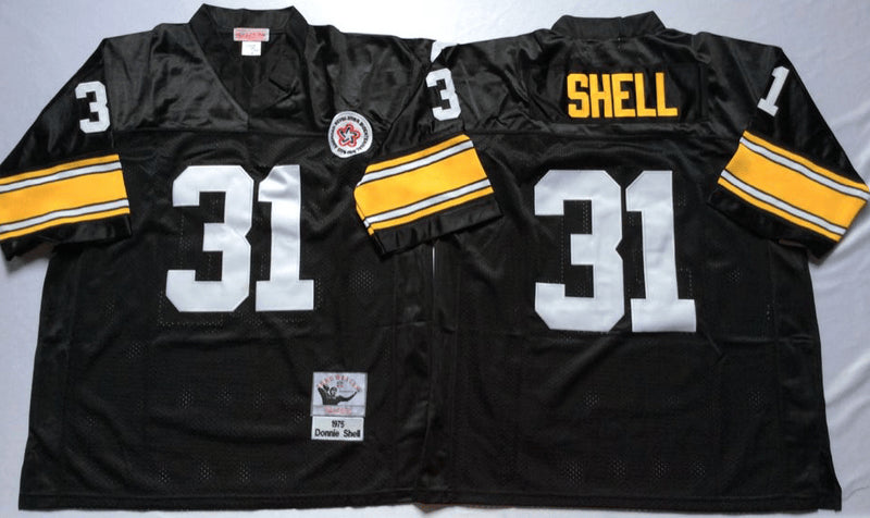 Donnie Shell Pittsburgh Steelers black Throwback jersey