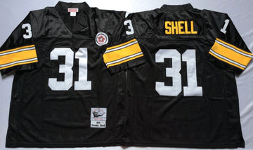 Donnie Shell Pittsburgh Steelers black Throwback jersey