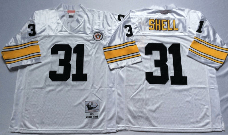 Donnie Shell Pittsburgh Steelers white Throwback jersey
