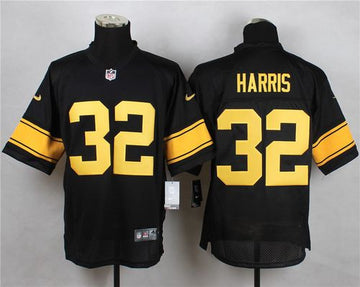 Franco Harris Pittsburgh Steelers black Elite jersey