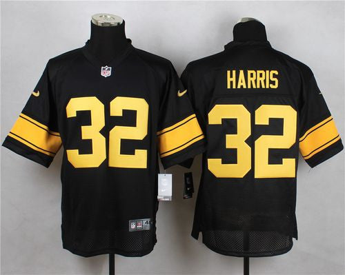 Franco Harris Pittsburgh Steelers black Elite jersey