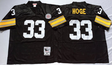Merril Hoge Pittsburgh Steelers black Throwback jersey