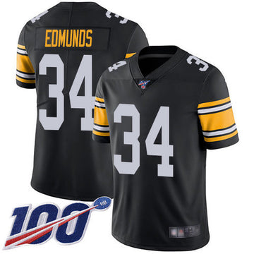 Terrell Edmunds Pittsburgh Steelers black Vapor jersey