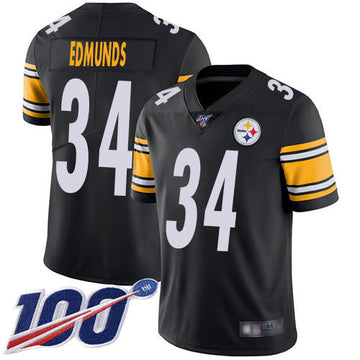 Terrell Edmunds Pittsburgh Steelers black Vapor jersey
