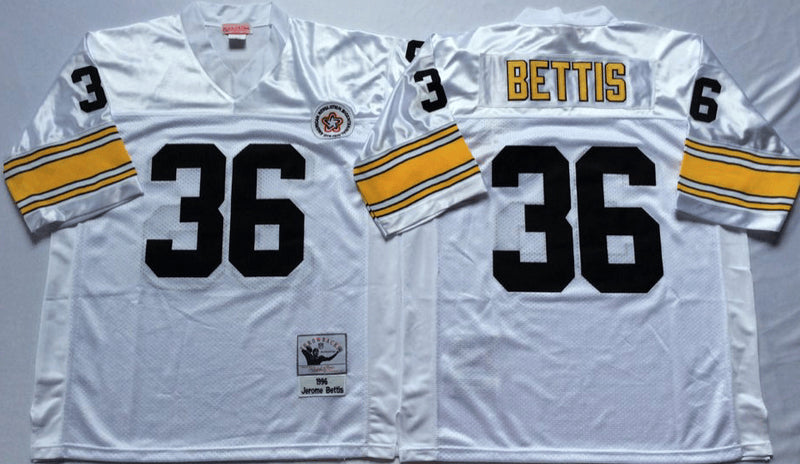 Jerome Bettis Pittsburgh Steelers white Throwback jersey