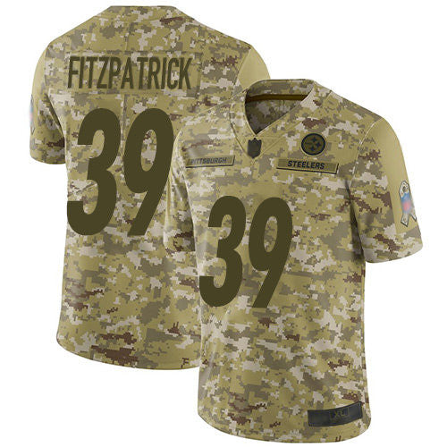 Minkah Fitzpatrick Pittsburgh Steelers camo Salute To Service jersey