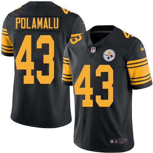 Troy Polamalu Pittsburgh Steelers black Limited jersey