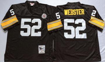 Mike Webster Pittsburgh Steelers black Throwback jersey