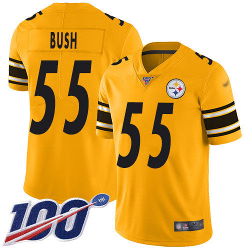 Devin Bush Pittsburgh Steelers gold Inverted Legend jersey