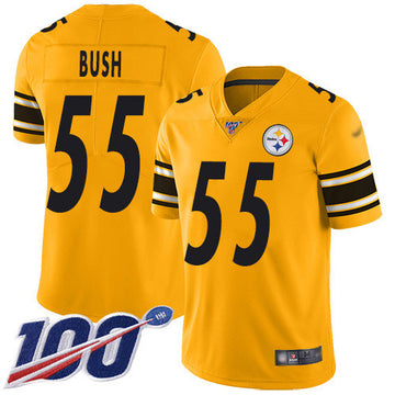 Devin Bush Pittsburgh Steelers gold Inverted Legend jersey
