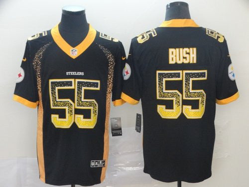 Devin Bush Pittsburgh Steelers navy Limited jersey
