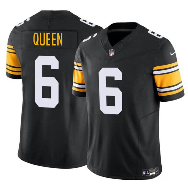 Patrick Queen Pittsburgh Steelers black Vapor jersey