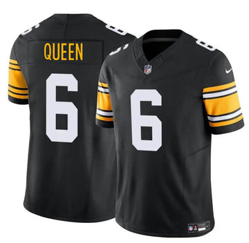 Patrick Queen Pittsburgh Steelers black Vapor jersey