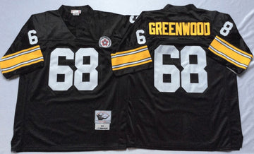 L. C. Greenwood Pittsburgh Steelers black Throwback jersey