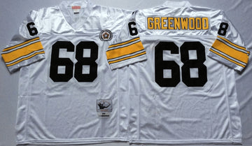 L. C. Greenwood Pittsburgh Steelers white Throwback jersey