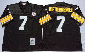 Ben Roethlisberger Pittsburgh Steelers black Throwback jersey