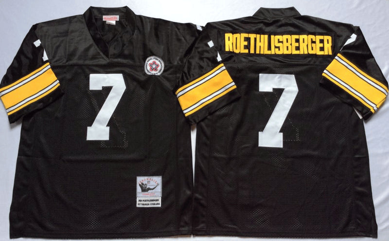 Ben Roethlisberger Pittsburgh Steelers black Throwback jersey