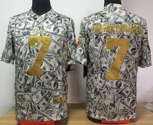 Ben Roethlisberger Dollar Pittsburgh Steelers Elite jersey