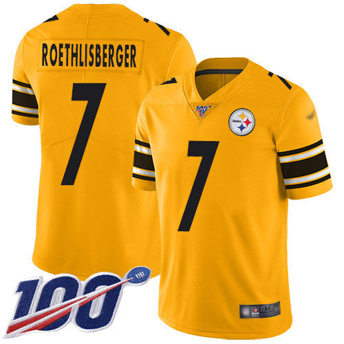 Ben Roethlisberger Pittsburgh Steelers gold Inverted Legend jersey